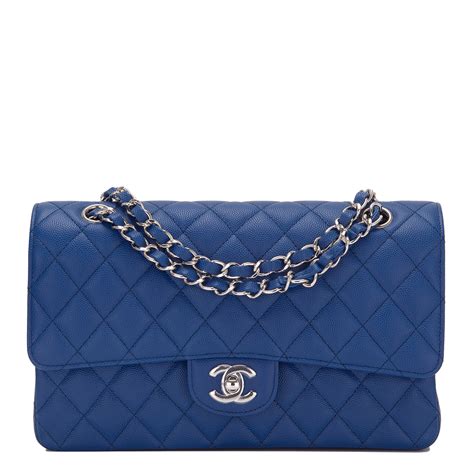 chanel bag classic blue|chanel bag classic sale.